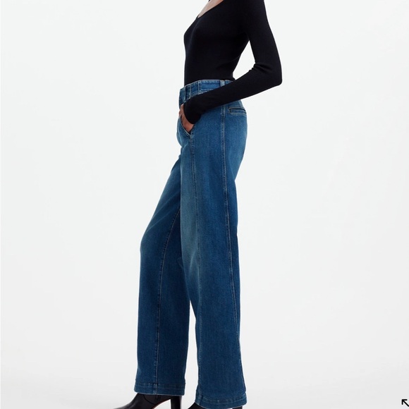 Madewell Tapered Denim Trousers - Picture 3 of 6